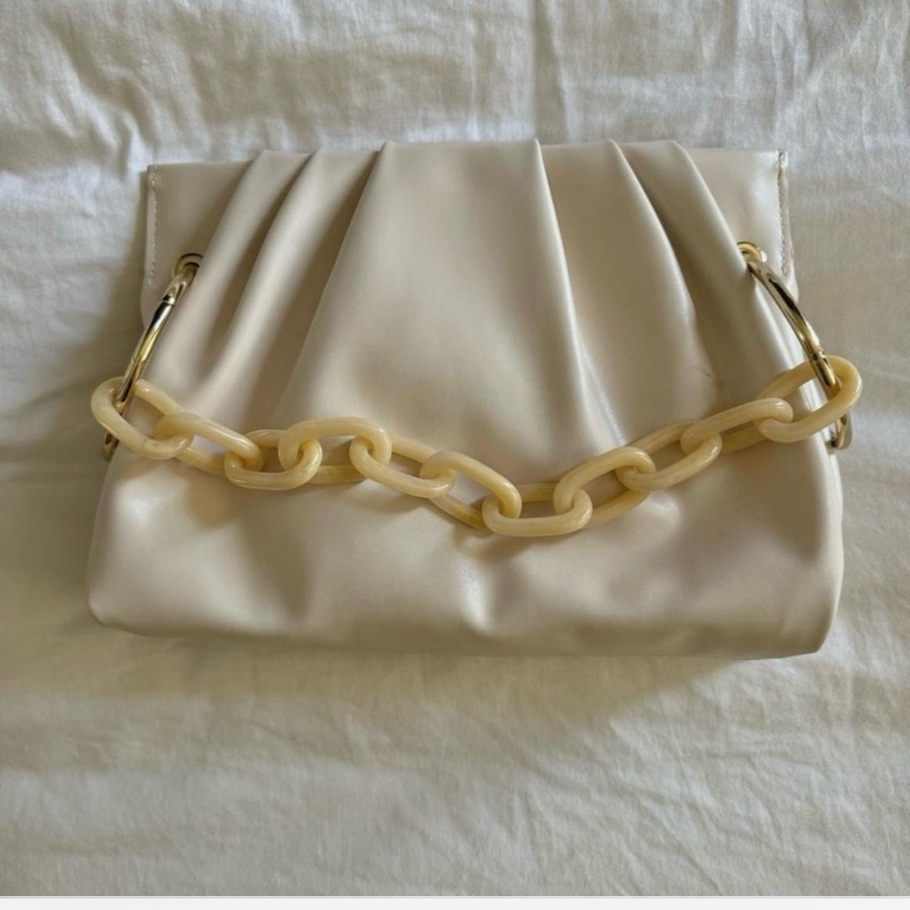 House of Want Cream Clutch
